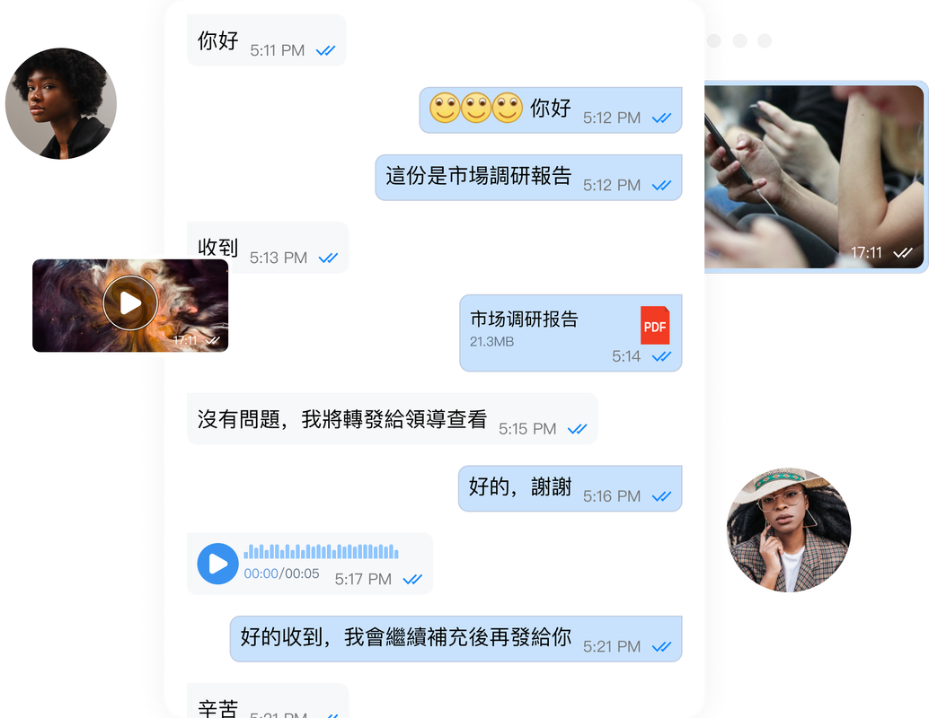 多媒體消息支持圖片