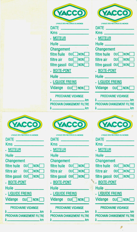 ETIQUETTES YACCO - 1