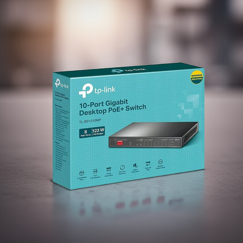 Design robusto e rack-mountable do switch