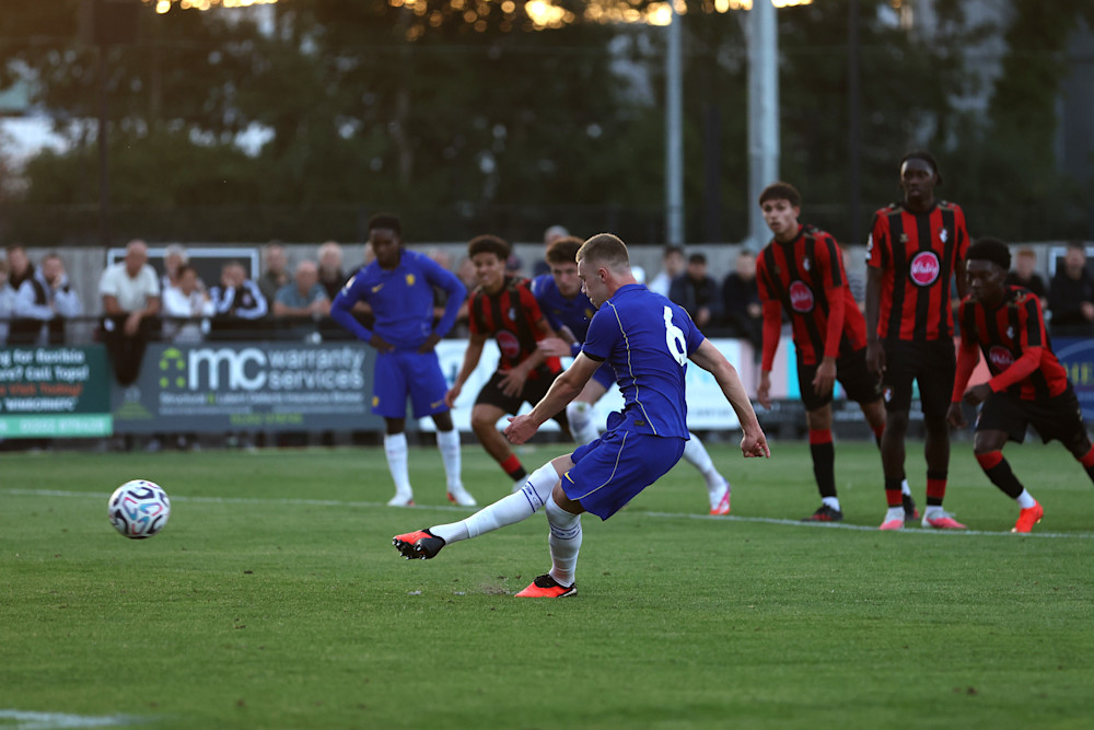 Reggie Watson opening the scoring against Bournemouth