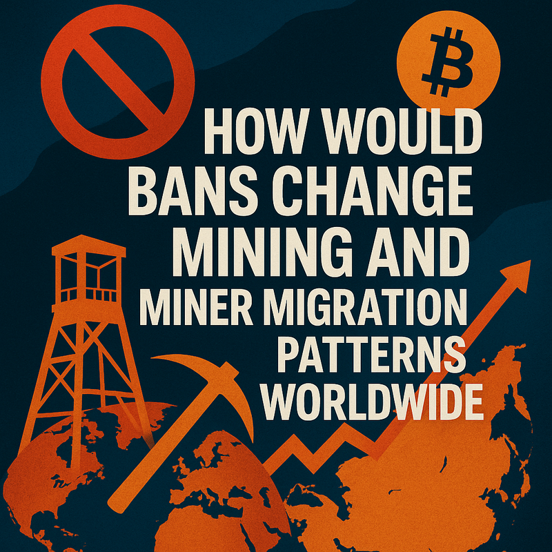 How would bans change mining and miner migration patterns worldwide