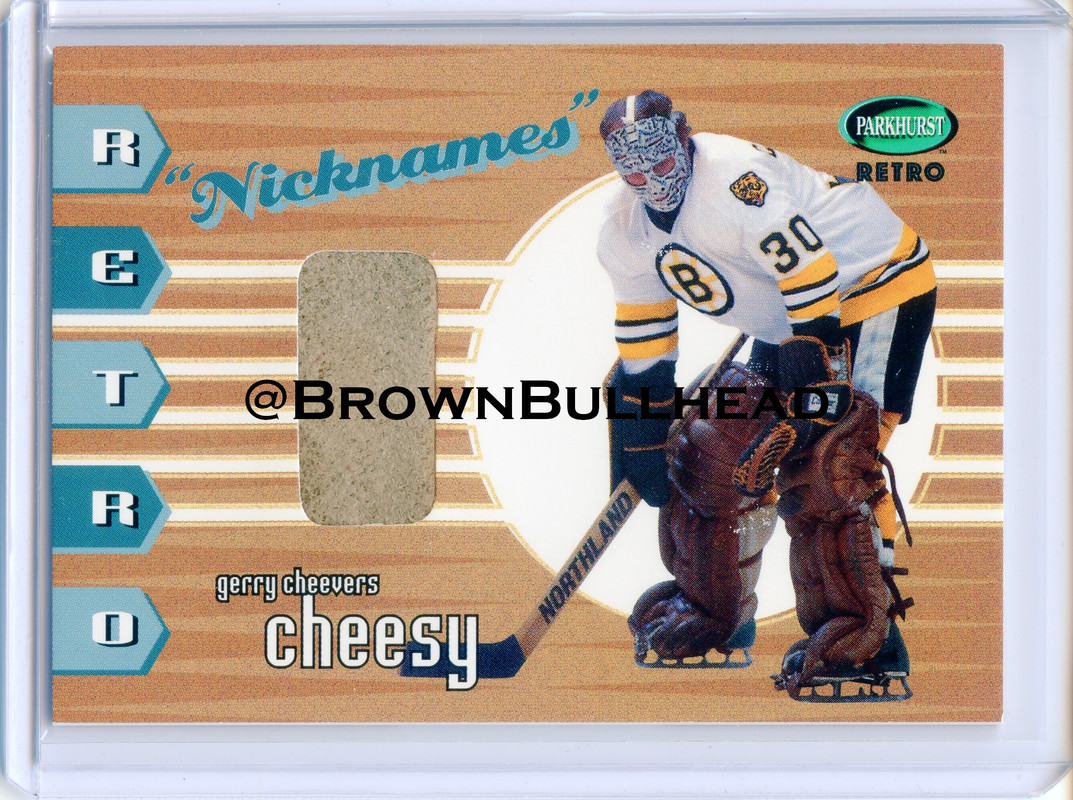 Nicknames RN-06 Gerry Cheevers Boston Bruins COPY 5A