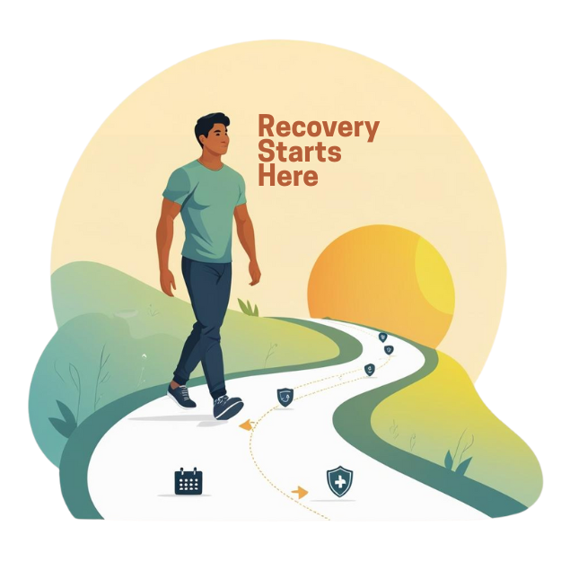 Therapy session and medical treatment for addiction recovery programs