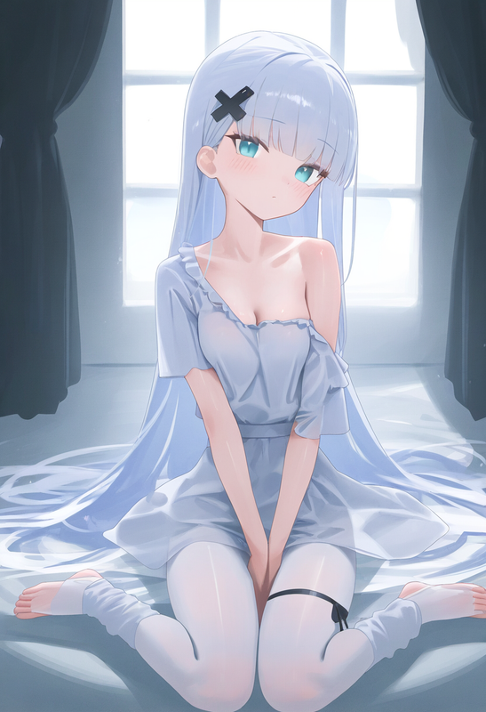 1girl, mikozin, NDGD, ohlia, {kobayashi ritz}, reoen, {aged down}, sun, window,  s-1509371478