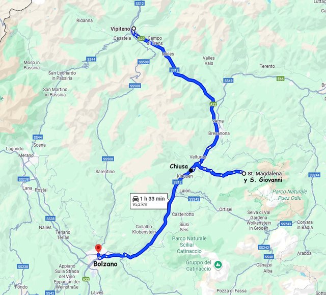 Dolomitas y noreste de Italia en verano de 2025 (En construcción) - Blogs de Italia - DÍA 5 – Iglesias Sta. Maddalena y S. Giovanni / Chiusa / Bolzano (1)
