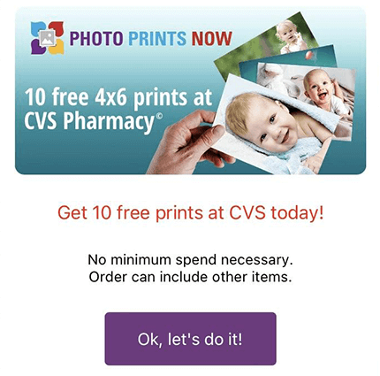 Get 10 Free 4×6 Photo Prints at CVS Through Photo Prints Now App – Limited Time Offer Get 10 Free 4×6 Photo Prints at CVS Through Photo Prints Now App – Limited Time Offer