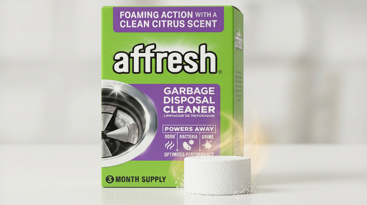 Paquete de tabletas limpiadoras Affresh para triturador de basura con aroma cítrico