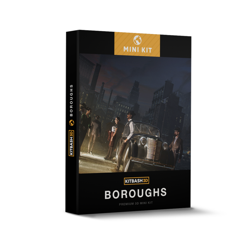 KitBash3D: Mini Kit: Boroughs