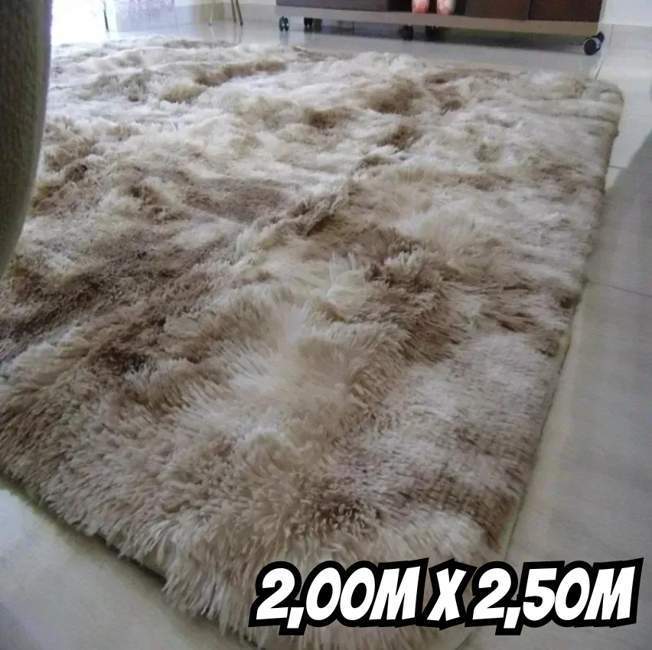 Tapete Peludo Sala Quarto 2×2,50 Pelo Alto 200×2,50