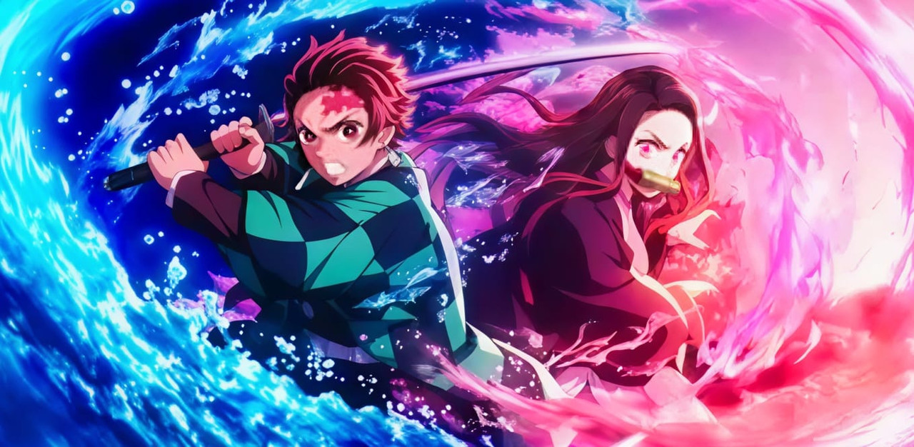 🌊🔥 NovaPad Tanjiro & Nezuko Twin Spirits