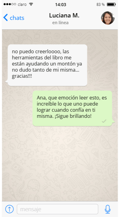 Testimonio WhatsApp 1