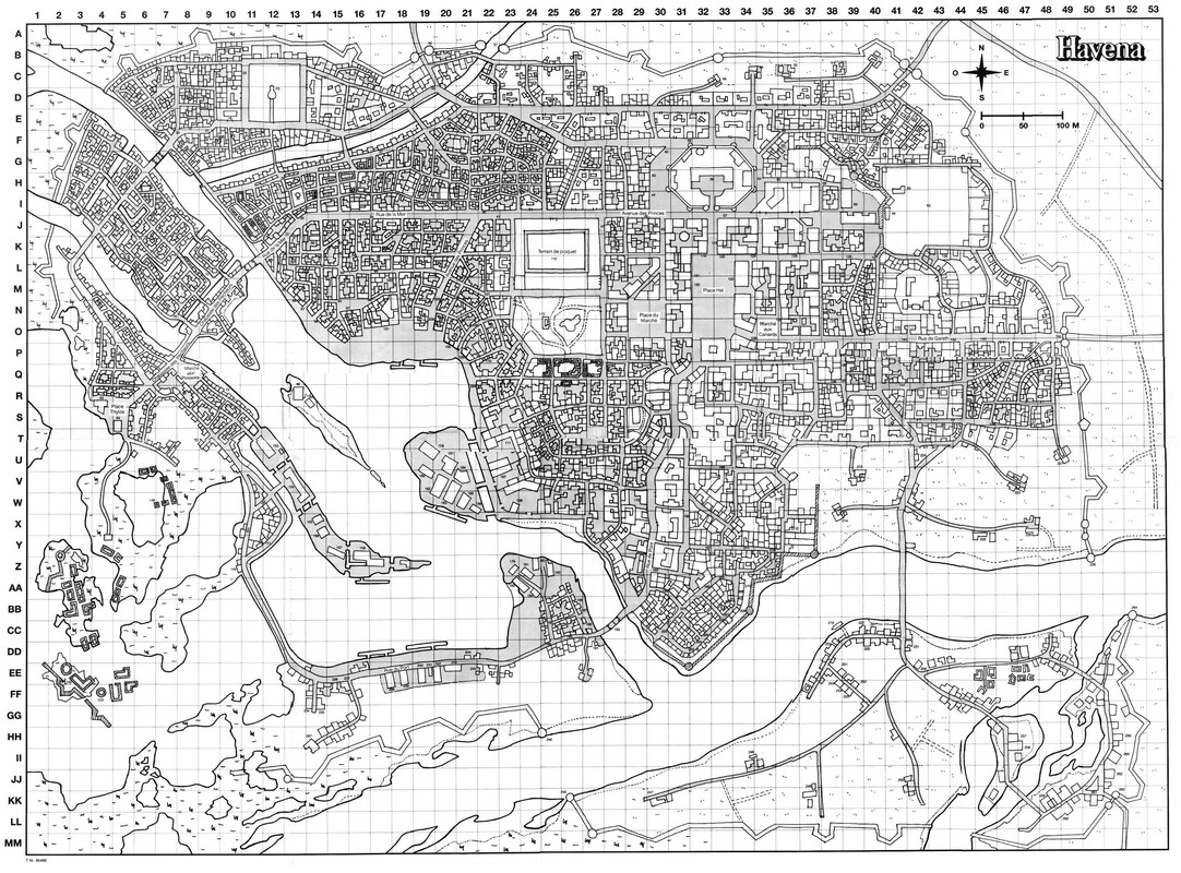 Aventuria map of Havena