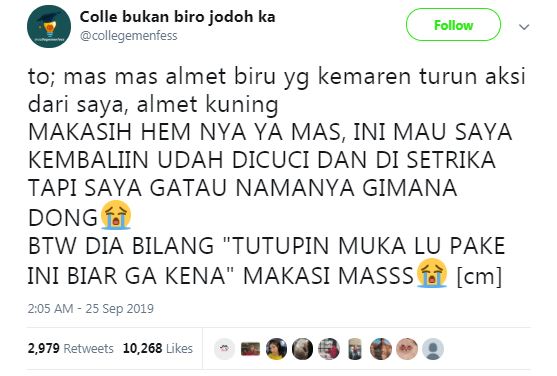 Twitter @collegemenfess