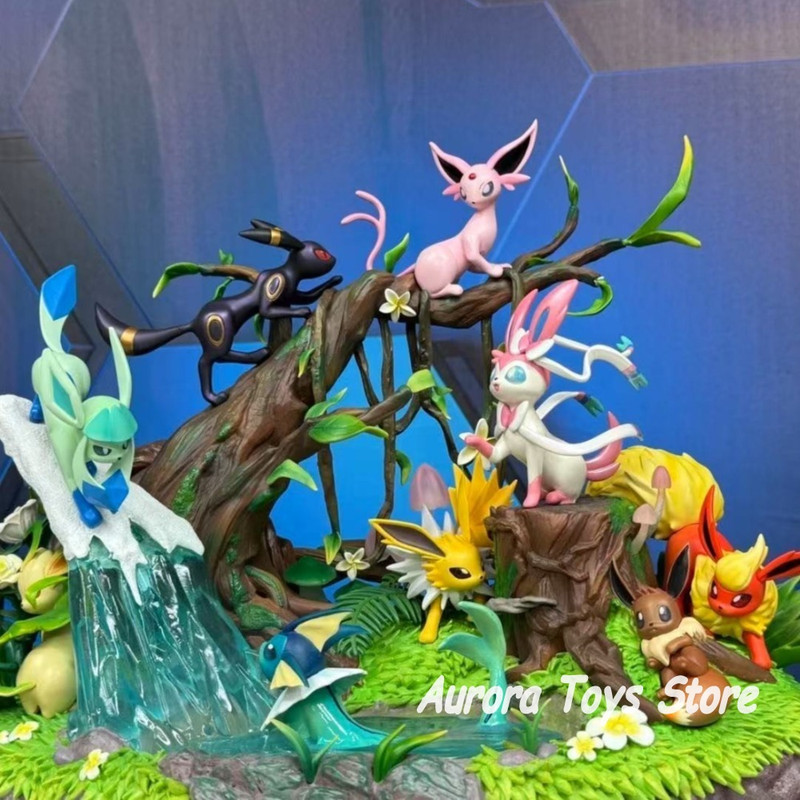 Statuette Pokémon Famille Évoli 2