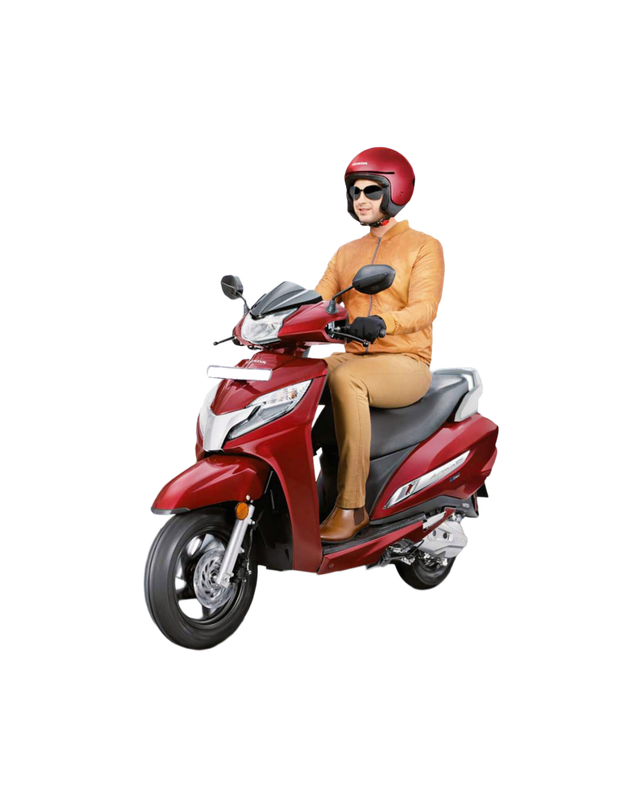 Premium gearless automatic scooter unit available for long term rent at GoRider grounds