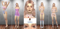 Marta Becerra free characters custom character Sims 4 CAS outfit preview - thumbnail