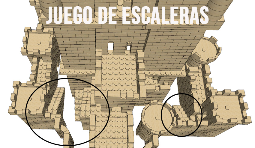 juego de escaleras
