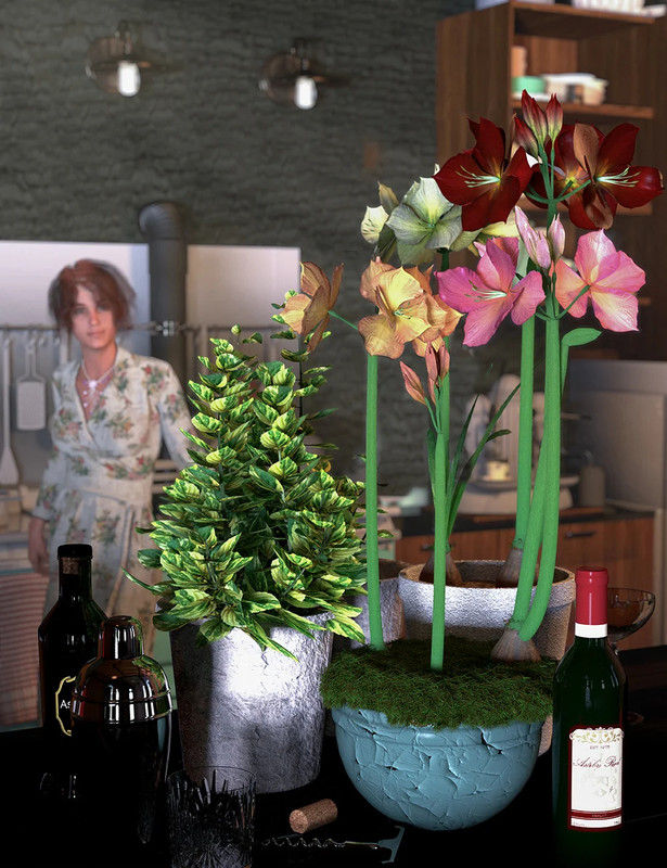 tropicalflowersamaryllis00maindaz3d