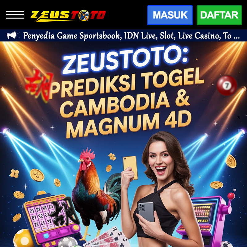 ZEUSTOTO: Prediksi Togel Cambodia & Magnum 4D, Deposit via Bank Jago dan Linkaja Resmi image 1