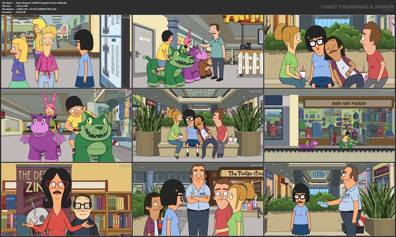 Bob's Burgers S10E05 Legends of the Mall.mkv