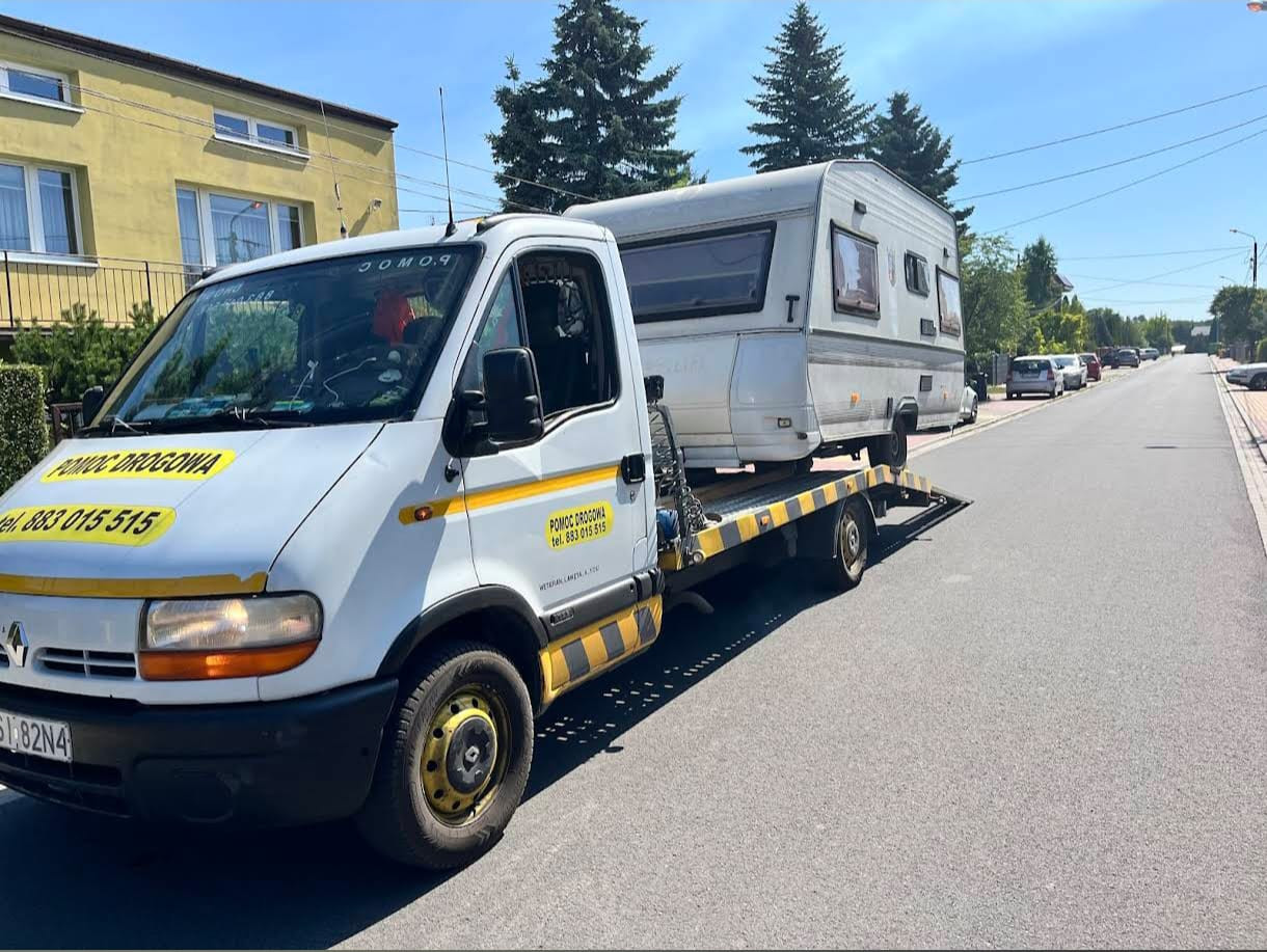 transport przyczepy