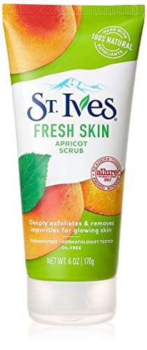 Amazon: St. Ives Fresh Skin Invigorating Apricot Scrub, Unisex, 6 oz ( Consigue 2 por 120 ) 
