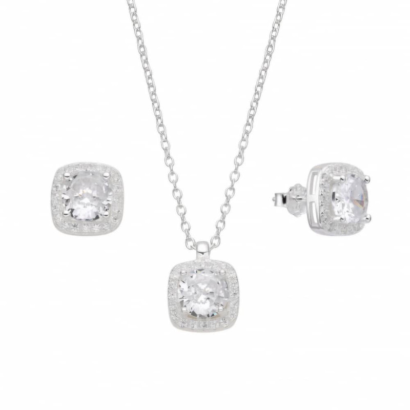 Conjunto cuadrado blanco