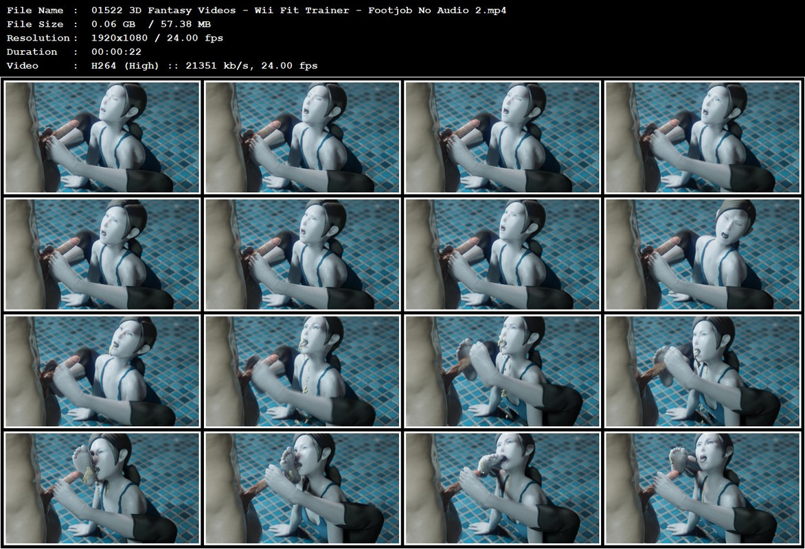 01522 3D Fantasy Videos - Wii Fit Trainer - Footjob No Audio 2.mp4
