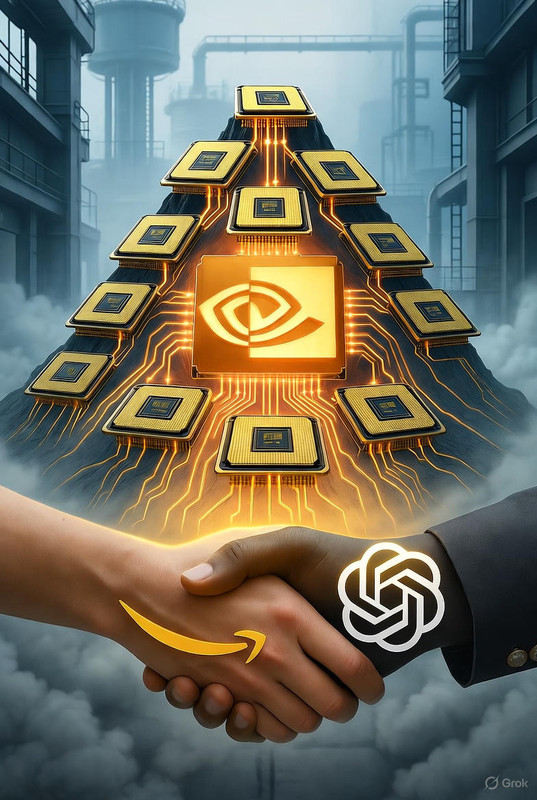 Amazon e OpenAI: Acordo de US$ 38 Bi em Chips Nvidia que Pode Derreter o Gelo da IA