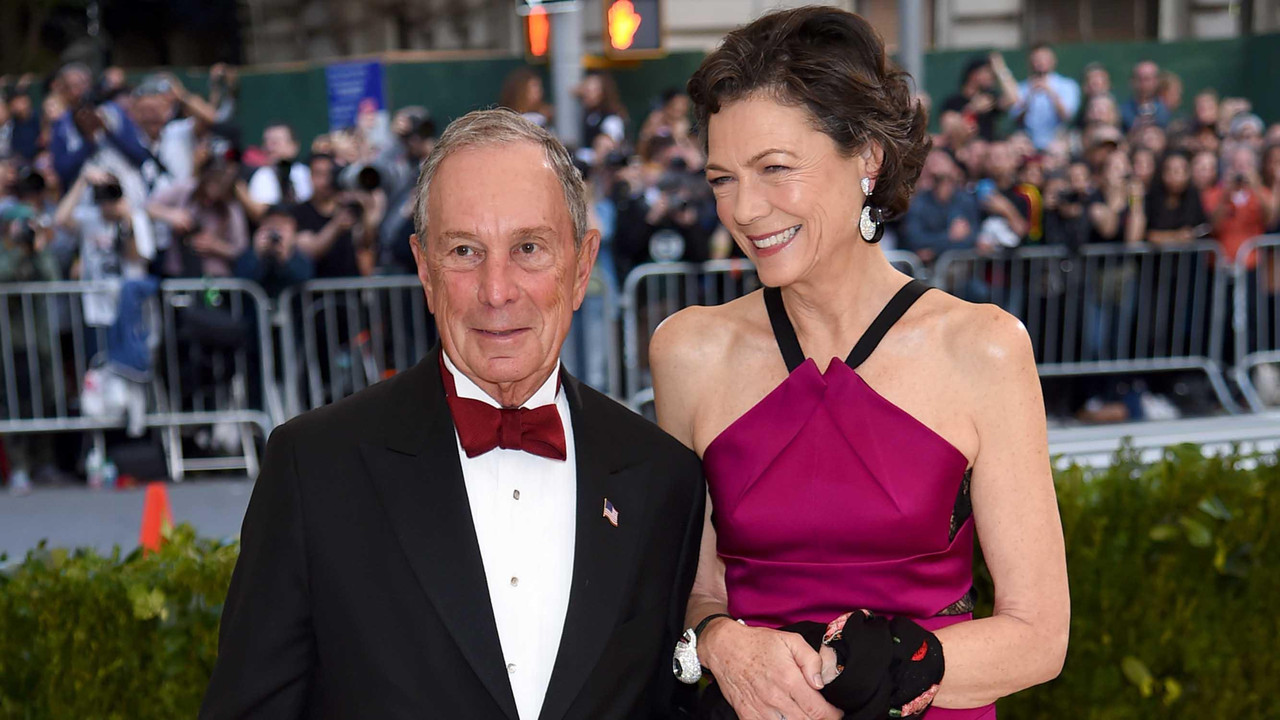 Michael Bloomberg with his girlfriend Diana Taylor