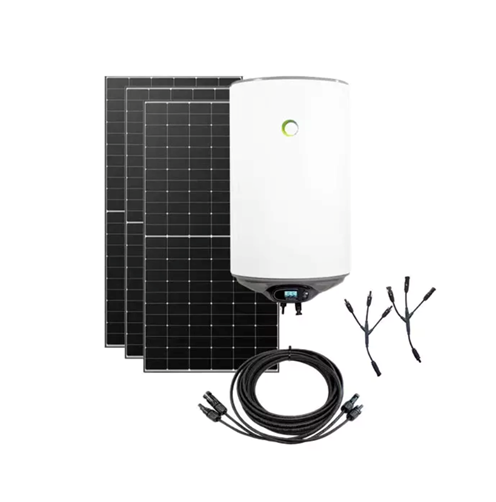 panneaux solaires avec cablage et chauffe-eau