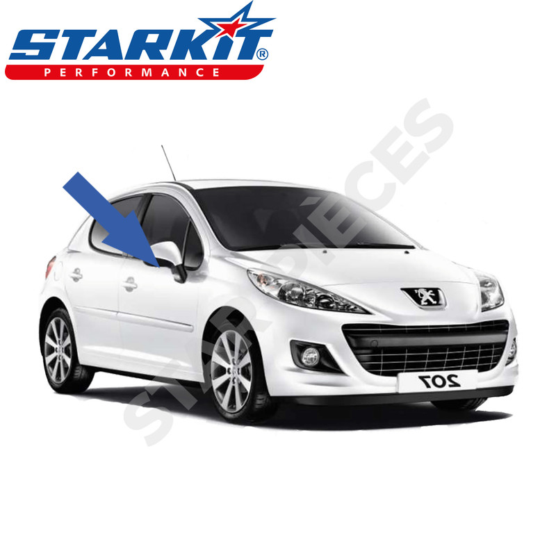 Commando Bouton Lève-vitre Avant Droit Pour Peugeot 207 (2006-2014) - 6 Broches - Neuf