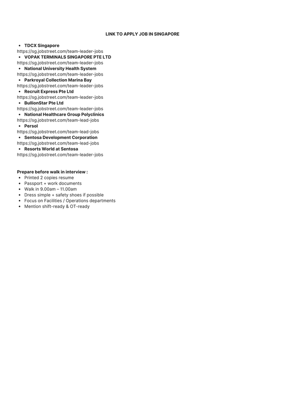 Suitable Job Link document