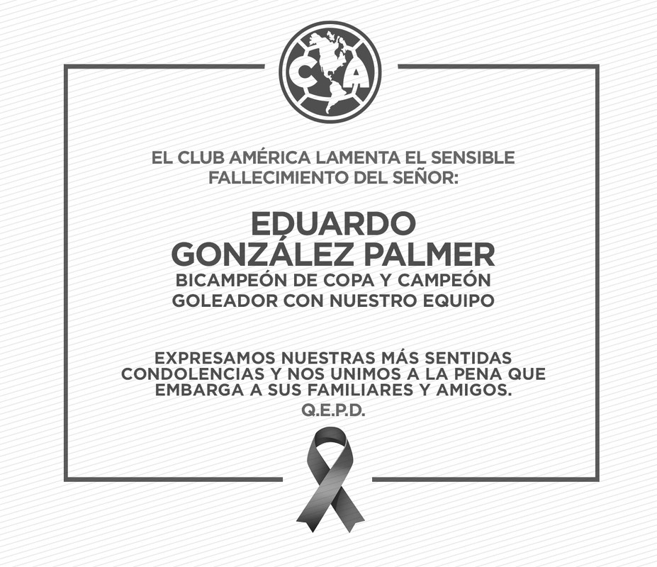 Muere Eduardo González Palmer, legendario ex futbolista del América