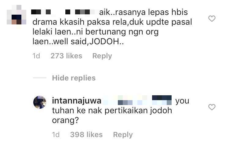 intan najuwa bengang dituduh mata duitan