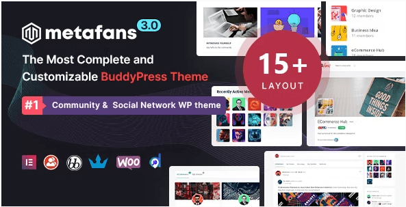 Themeforest - MetaFans v3.4 - Community & Social Network BuddyPress Theme