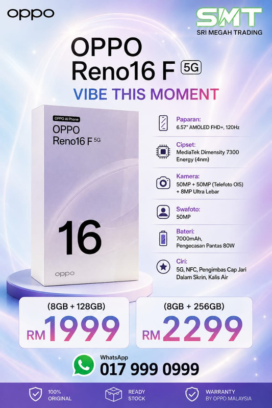Oppo Reno 16F