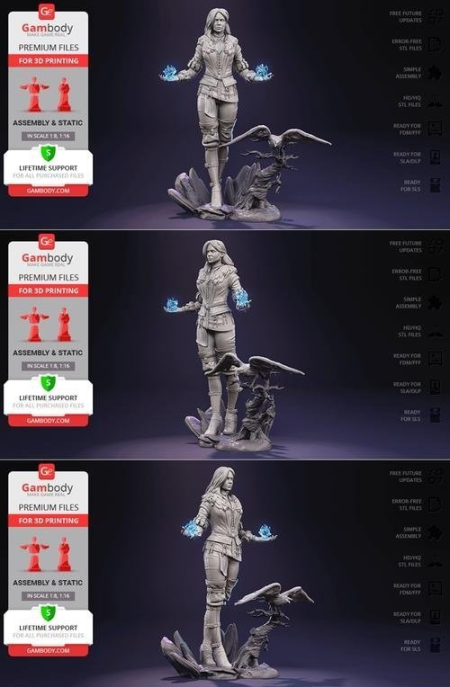 Gambody – Yennefer - The Witcher – 3D Print