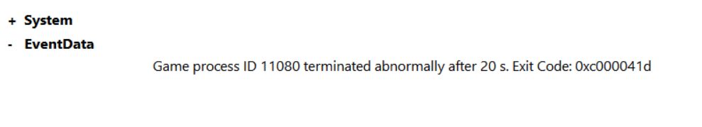 Smartguard error 41d