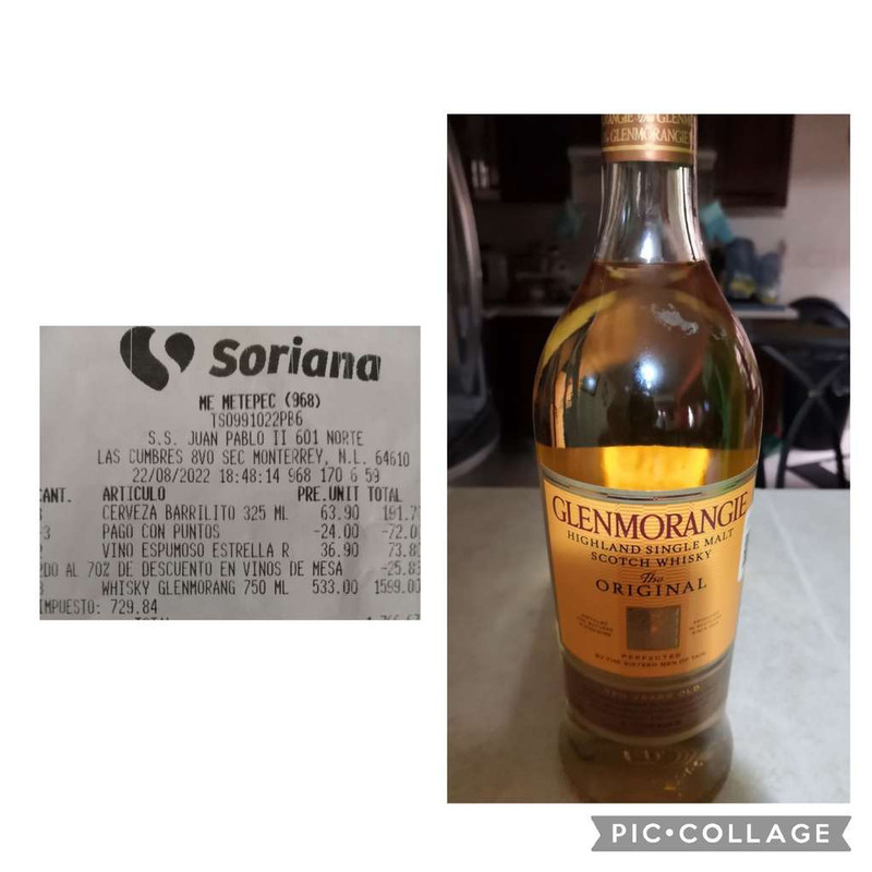 Soriana: whisky Glenmorangie 10 años a mitad de precio, solo 533.00!! 
