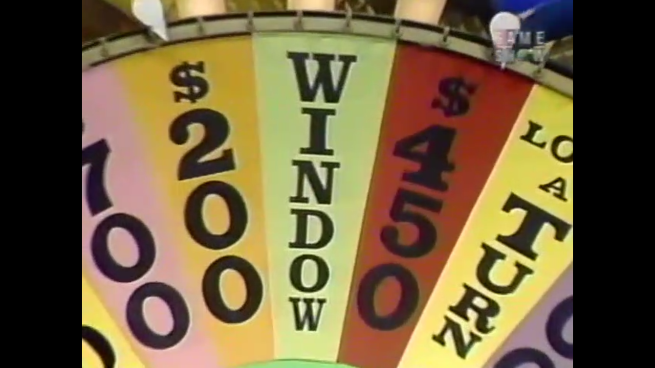 S6 E1149 1989 05 11 (Kellie Mary Ann Art Marla David Meredith) R2 Wheel PRIZE WINDOW S6 B