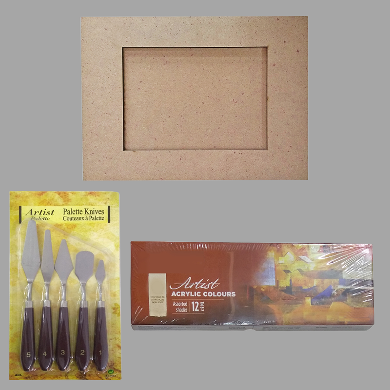 Knife Painting on Frame DIY Kit