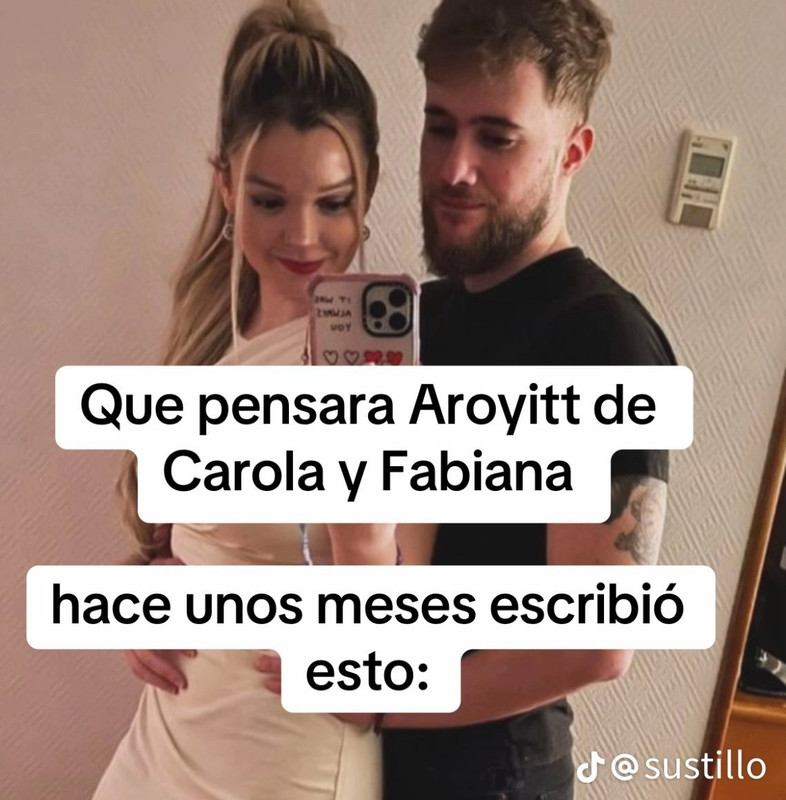 Aroyitt responde al revuelo por Carola y Fabiana Sevillano