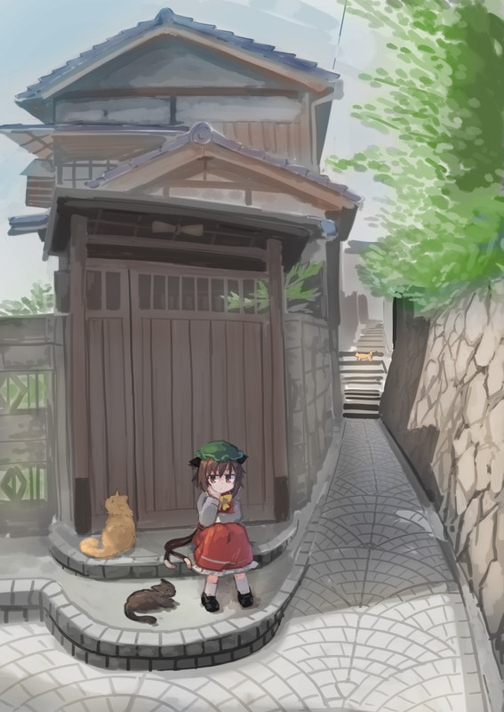chen-touhou-drawn-by-kibi
