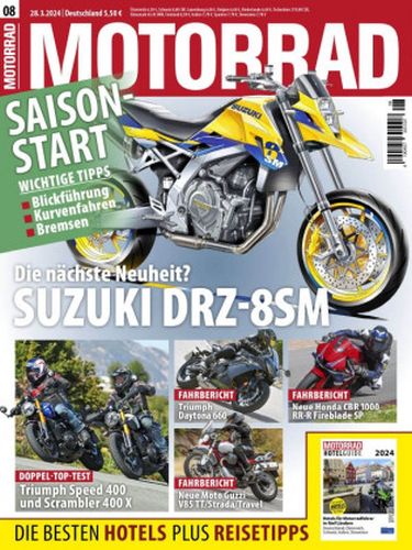 Cover: Motorrad Magazin No 08 vom 28  März 2024
