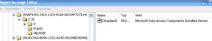Microsoft Data Access Components Installed Version