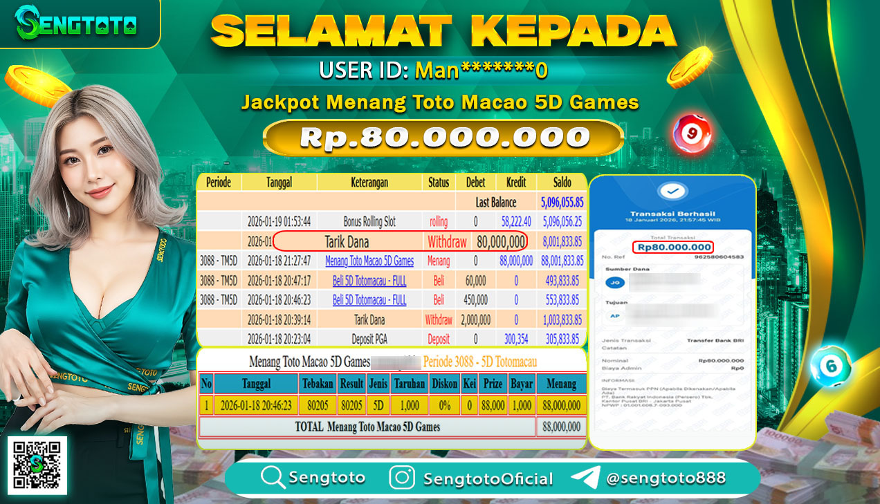 BUKTI PEMBAYARAN TOGEL TOTO MACAO 5D GAMES 