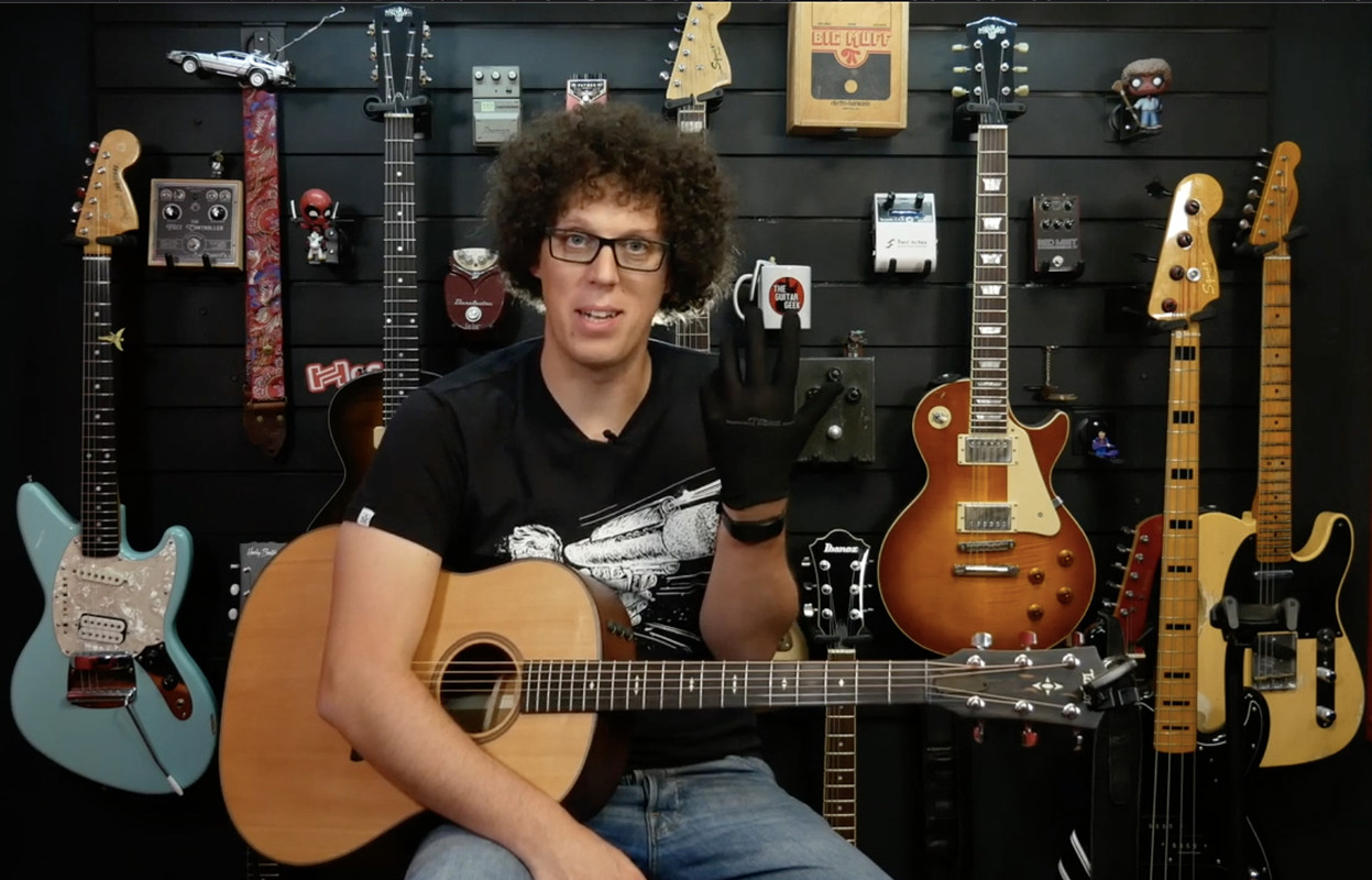 Fingerless Cotton Gloves and Still Play Guitar