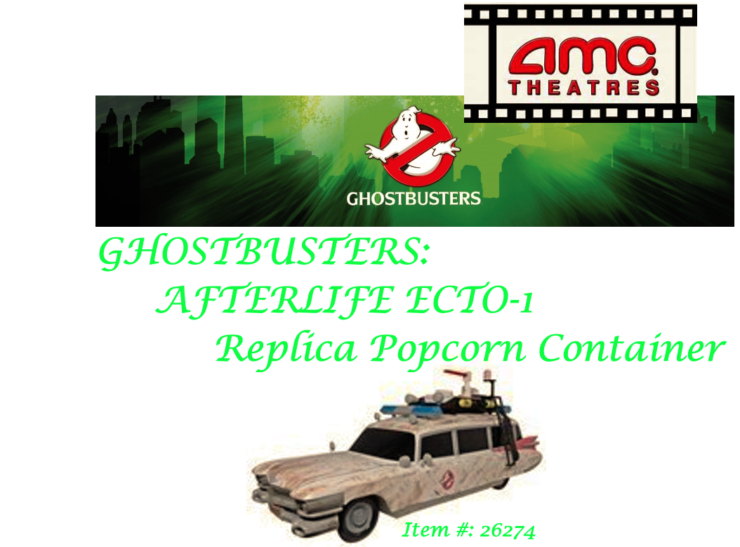 🚑AMC Theatres Exclusive GHOSTBUSTERS:🚑AFTERLIFE ECTO-1 Replica