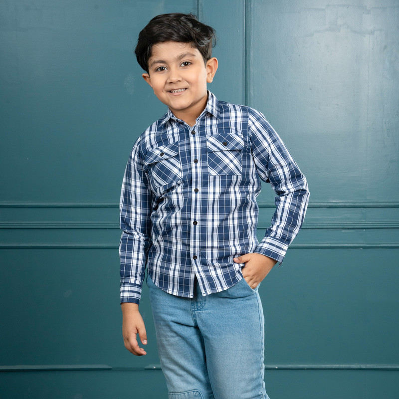 ঈদ স্পেশাল! Boys Long Sleeve Check Shirt – ঈদের দিনকে আরও স্টাইলিশ এবং আরামদায়ক করে তুলুন ছেলে বাচ্চাদের!